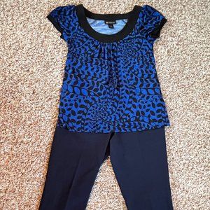 Womens INC tunic and Alfani Capri pants